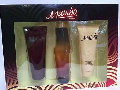 Mambo Liz Claiborne Men 3pc Set Cologne Spray 3.4 Oz Body Wash And Moisturizer • $49.95