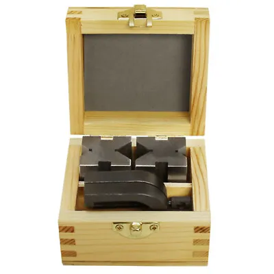 1-5/8  X 1-1/4  X 1-1/4  Precision V Blocks & Clamp Set Steel Gauge Machinist • $46.99