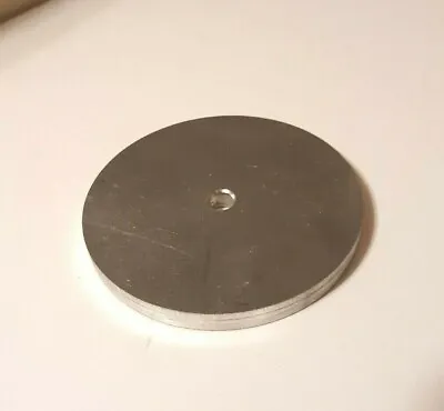 ROUND 1/4  THICK ALUMINUM PLATE 3 INCH ROUND DISC With 1/4  Center Hole • $4