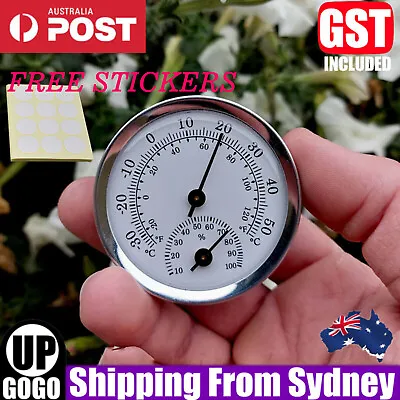 Hygrometer Gauge Analogue Humidity Temperature Classic Simple Thermometer Meter • $7.38