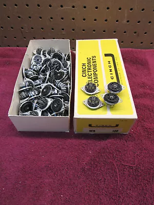 (4) Nos Vintage Cinch 9eb Vacuum Tube Socket 9-pin 12ax7 12au7 • $25