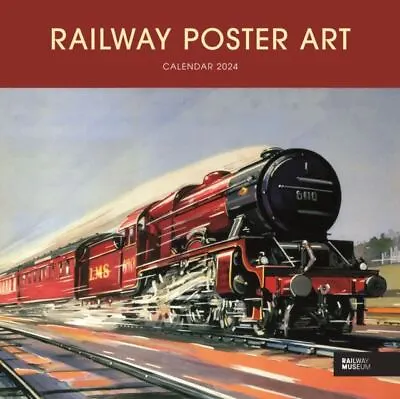 Railway Poster Art NRM 2024 Square Wall Calendar 12 X 12 • £6.99