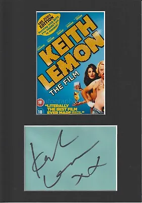 Keith Lemon HAND SIGNED A4 Mount Autograph Celebrity Juice Leigh Francis • £14.99
