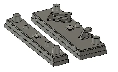 N Scale Train Parts - Split PTC Antenna Array (Qty 2) • $6.50