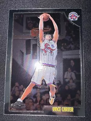 1998-99 Topps Chrome Vince Carter Rookie Card RC #199 Raptors • $25