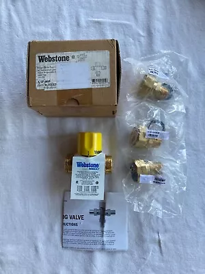 Webstone H-74102W 1/2  Male NPT Thermostat Mixing Valve Lead Free 150 PSI • $52.95