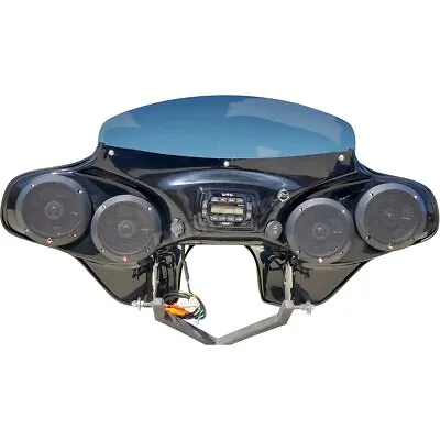 Reckless Industries Black 4-Speaker Batwing Fairing - RKING525 • $1075