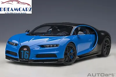 AUTOart 70997 1:18 Bugatti Chiron Sport 2019 (French Racing Blue/Carbon Fiber) • $245.99