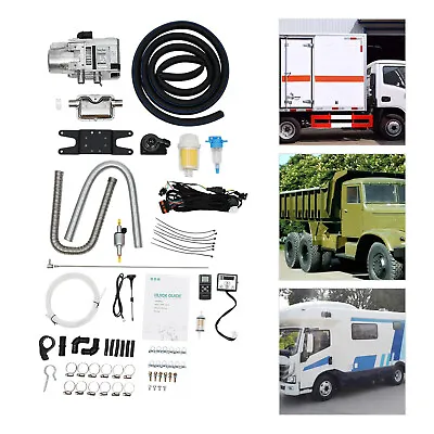 Remote Diesel Water Heater Kit For RV Cars Heat Conduction Coolant Heating • $290