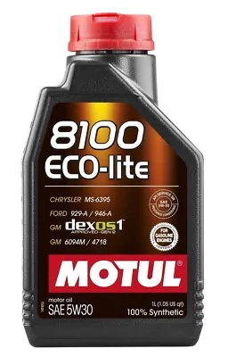 Motul 108212 8100 ECO-LITE 5W30 - 1L - Synthetic Engine Oil • $18.49