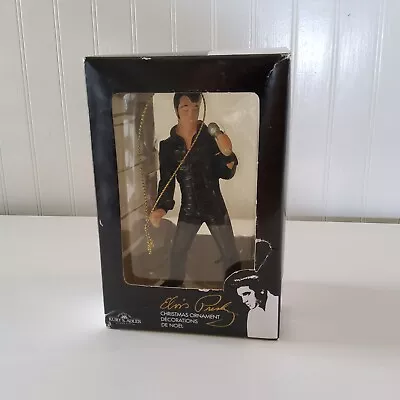 Elvis Presley Christmas Ornament Kurt Adler Black Jumpsuit With Box Classic • $12.99