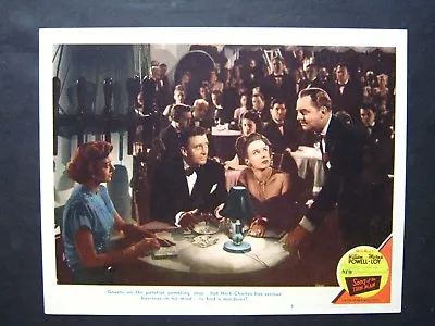 Song Of The Thin Man '47 William Powell & Myrna Loy Near Mint Lobby Card • $125