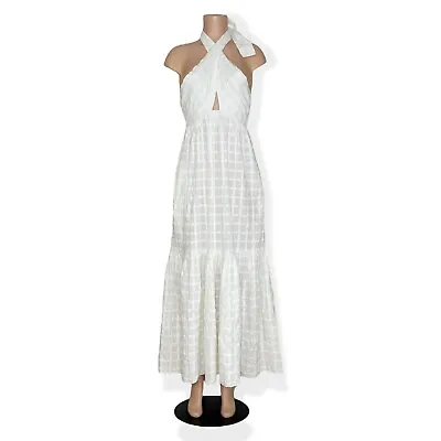 NWT MARA HOFFMAN Basilia Maxi Dress White XS • $146.99