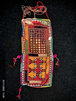 Indian Vintage Antique Banjara Handmade Rabari Kuchi Ethnic Embroidery Bag 11 • $118.75