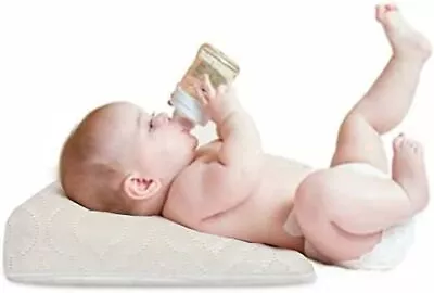 £9.99 • Buy Baby Wedge Pillow Foam Anti Reflux Colic Elevate Cushion Pram Crib Cot Bed Sleep