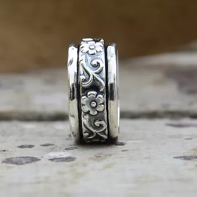 Solid Spinner 925 Sterling Silver Ring Mother's Day Handmade Jewelry EM- 562 • $13.99