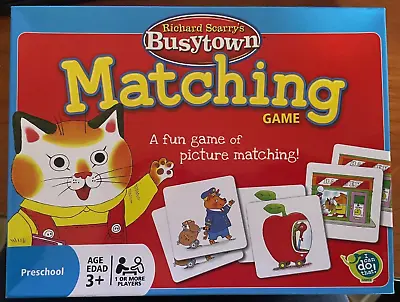 Richard Scarry Busytown Matching Game 2011 Preschool 3+ Complete 72 Pieces • $11.99