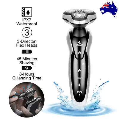 4D Electric Shaver Men Razor Waterproof Cordless Beard Trimmer Rechargeable USB • $20.45