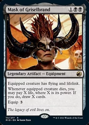 Mask Of Griselbrand Nm! *innistrad: Midnight Hunt* • $1.97