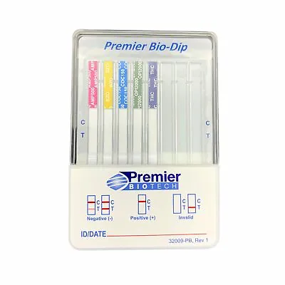 $4.99 • Buy Premier BioTech 5 Panel Dip Drug Test AMP BZO COC OPI THC 5 Pack