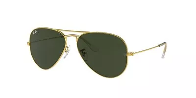 $129.99 • Buy Ray-Ban RB3025 001 Classic Aviator Sunglasses, Arista Gold Green, 62 Mm