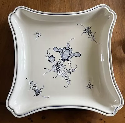 Villeroy Boch Vieux Luxembourg Rectangular Serving Plate Dish Tray  Blue White • $34.99