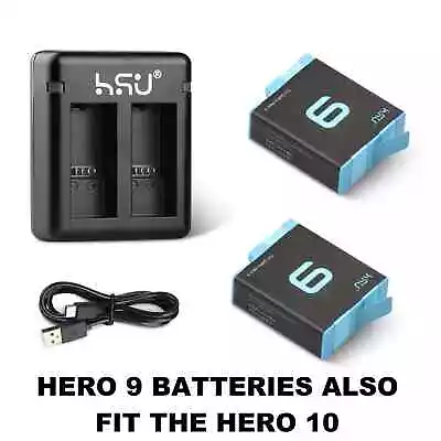 GoPro HERO 11 10 9 8 7 6 5 4 3 Battery Charger Dual/Triple HSU Go Pro Black Kit • $68.95