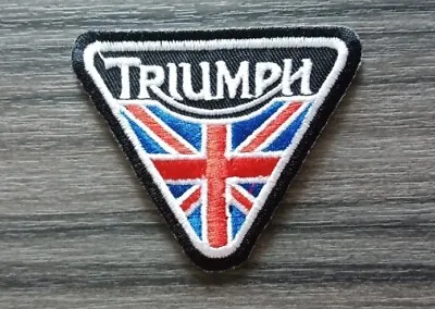 TRIUMPH Racing Motorcycles Big Bike Embroidered Quality Patch Iron On Est 2.3  • $12.75