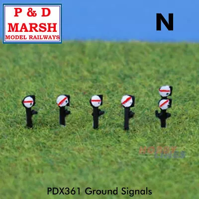 GROUND SIGNALS Painted Trackside Items Ready To Place PD Marsh N Gauge X361 • £8.55