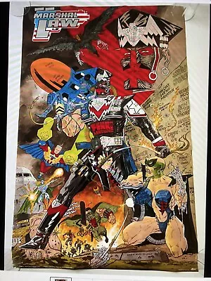New Original Poster MARSHAL LAW 1989 Factory Rolled (couple Flaws) • $45