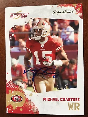 2010 Score SIGNATURES Michael Crabtree AUTOGRAPH ARE AUTO • $16.99