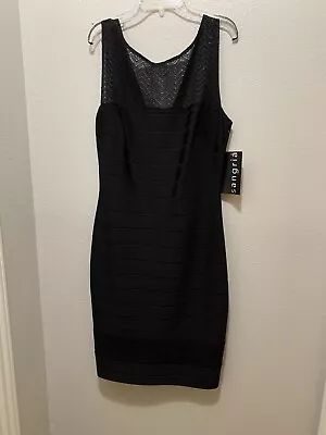 Sangria Womens Size 8 Classic Sleeveless Black Lined Cocktail Sheath Dress NWT • $12.95