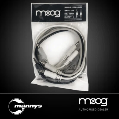 $34 • Buy Moog Mother Cables 5x 12  Modular Synth Patch Cables