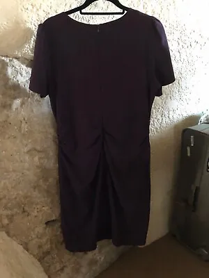 Magisculpt Royal Purple Ruched Front Dress Magic Support Size 18 New • £29.95