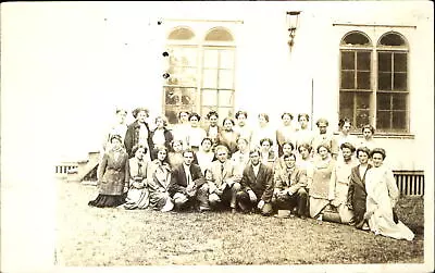 RPPC Large Group Of People Mostly Women ~ Marshalltown Iowa IA Ca. 1910 • $3.70