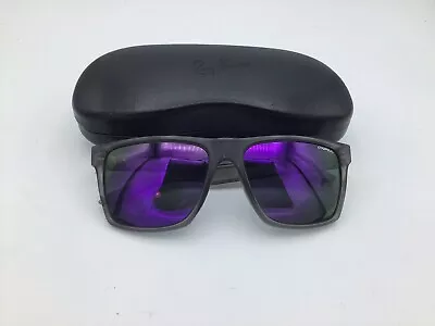 O'NEILL Harlyn Polarized Sunglasses Matte Gray Purple Frames 57 17 140 E3 • $19.95