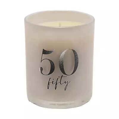 Birthday Champagne Scented Glass Candle With Silver Detail - Choose Age • £10.29