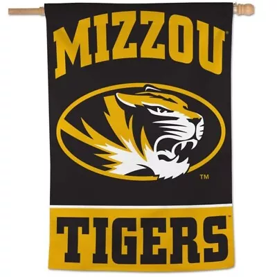 Missouri Mizzou Tigers Vertical Flag 28in X 40in Indoor Outdoor Garden Flag • $17.95