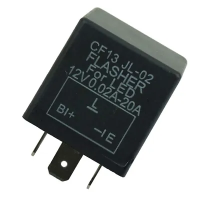 3-Pin Car Flasher Relay Fix Light LED Lamp Turn Signal Hyper Flash CF13 JL-02 US • $7.69