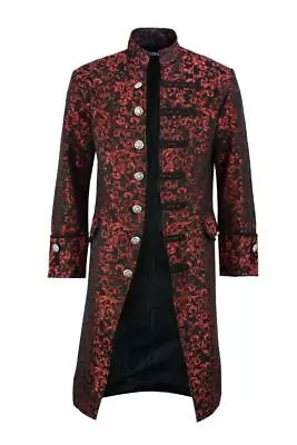 Mens New Fashion Retro Long Trench Coat Gothic Steampunk Jackets Size S*5XL  • $46.49