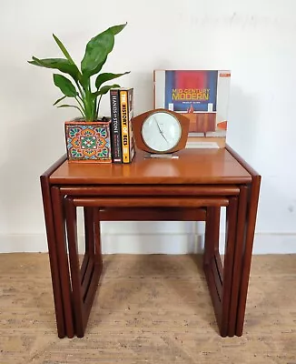 Vintage Retro G Plan Nest Of Tables Quadrille Teak Mid Century Danish Style • £175