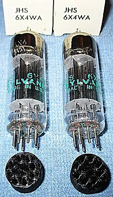 2 NOS Sylvania JHS 6X4WA Vacuum Tubes For Eico Grommes Scott Seeburg Rockola • $39.95