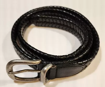 Vintage COACH 42” Black Braider Leather 5922 MEN'S Belt Read Description • $12.95