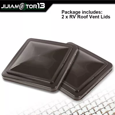 2PCS Brown 14  X 14  Replacement Roof Vent Cover Camper RV Trailer Ventline • $18.81