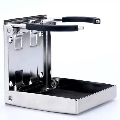 Amarine Made Stainless Steel Folding Can Drink Holder Marine Boat RV For Mug Cup • $19.99