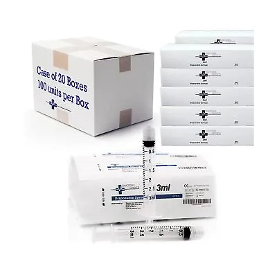 3mL Luer Lock Syringe - Sterile With Individually Sealed - Case Of 2000 Syri... • $193.74