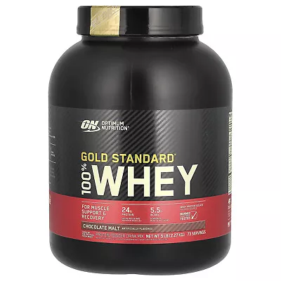 Gold Standard 100% Whey Chocolate Malt 5 Lb (2.27 Kg) • $89.63