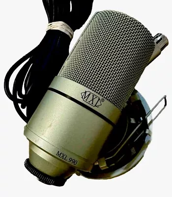 MXL 990 Condenser Wired Professional Microphone & Shock Mount • $60