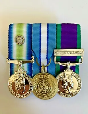 Miniature Falklands Un Cyprus Gsm Ni Court Mounted Medal Set • £41