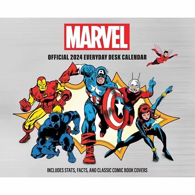 Disney Marvel Comics Desk Calendar 2024 - Entertainment - Day To View • £8.98